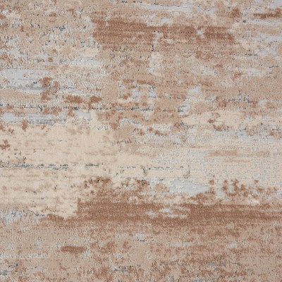 Modern Rustic Abstract 3'11" x 5'11" Gray Synthetic Area Rug