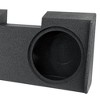 QPower QBGMC10 2019 Underseat Downfire Dual 2 Hole 10 Inch Subwoofer Box with Bed Liner Spray for 2019-2022 GMC/Chevy Crew Cab and Double Cab - 4 of 4
