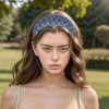 Unique Bargains Women's Wave Wide Lace Headband 1 Pc - 2 of 4