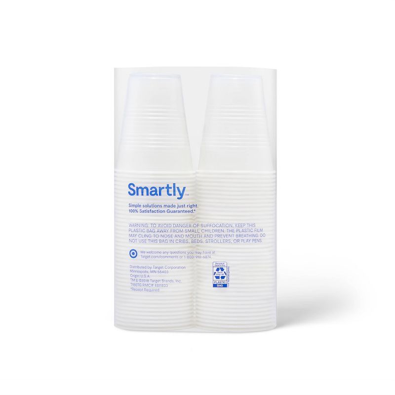 Clear Disposable Cup - 9 fl oz - 80ct - Smartly&#8482;, 3 of 4