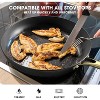 imarku Skillets, 12 Inch Cast Iron Pan, Professional Non Stick Frying Pans Long Lasting Nonstick Frying Pan Nonstick Pan, Stay Cool Handle, Easy Clean - 4 of 4