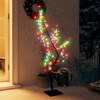 vidaXL 4ft Cherry Blossom Christmas Tree with 128 LEDs, Colorful Light, Energy Saving, 8 Functions Adapter - 2 of 4
