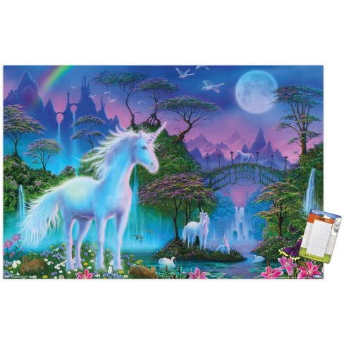 Unicorn Meadow Unframed Wall Poster Prints : Target