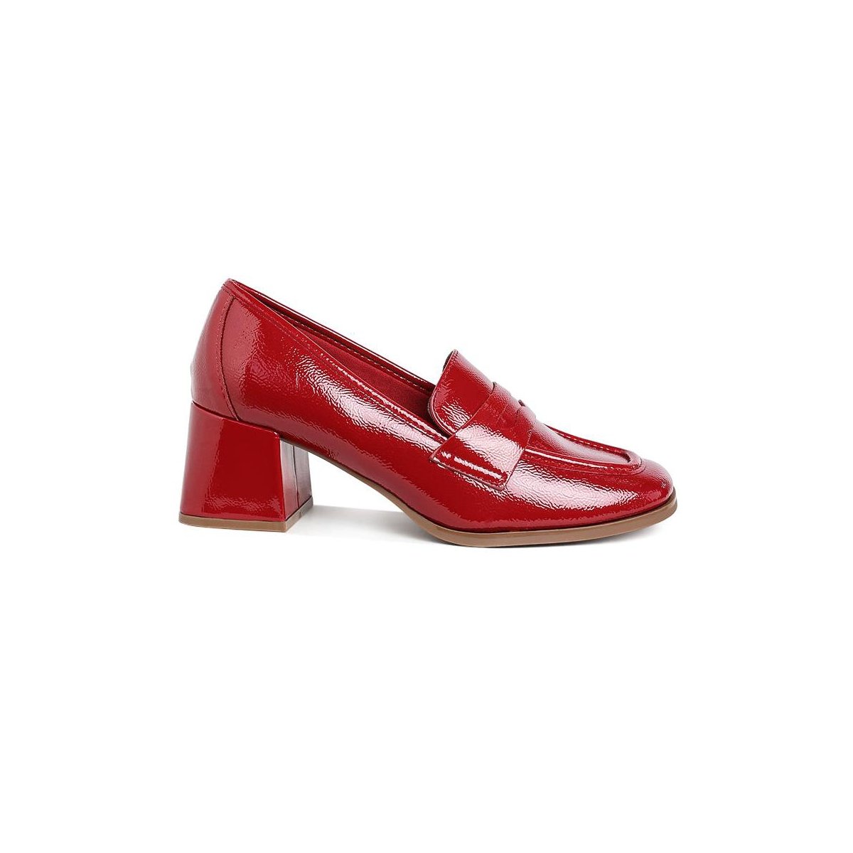 Женские туфли London Rag Womens Umdoni Penny Strap Block Heel Loafers 5 — фото 2