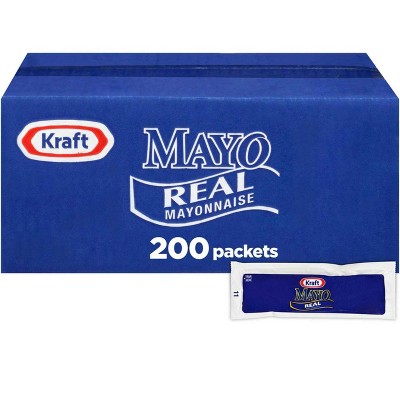 Kraft Real Mayo Packets, 7/16oz (200 Packets)