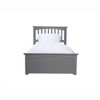 AFI Furnishings Mission Twin Traditional Bed with Matching Footboard and Turbo Charger in Grey - 4 of 4
