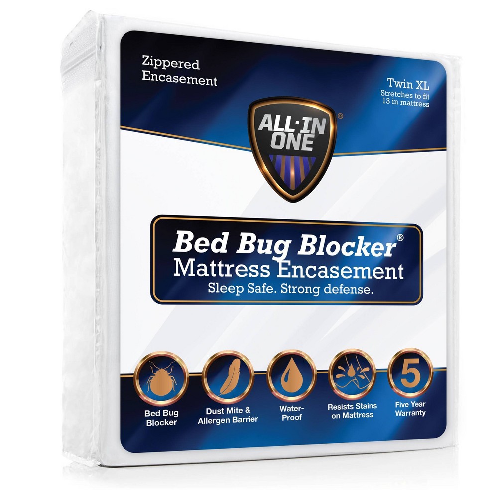 Twin XL All-In-One Mattress Protector Cover with Zippered Bed Bug Blocker