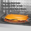 Itopfox Quick-Heat Microwave Egg Cooker, Poacher & Fryer Multi-Use for Breakfast Sandwiches, Dishwasher Safe, Portable for Home, Travel, Gifts Orange - 2 of 4