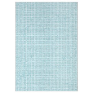 Washable Modern Plaid Printed Rug Non Slip Low Pile Rug Soft Contemporary Throw Floor Cover Foldable Indoor Carpet for Living Room Bedroom - 1 of 4
