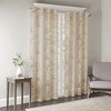 PAGED Palm Leaf Burnout Sheer Curtains,Window Curtain Panels with Grommet Top,Curtains for Living Room,Bedroom - 2 of 4