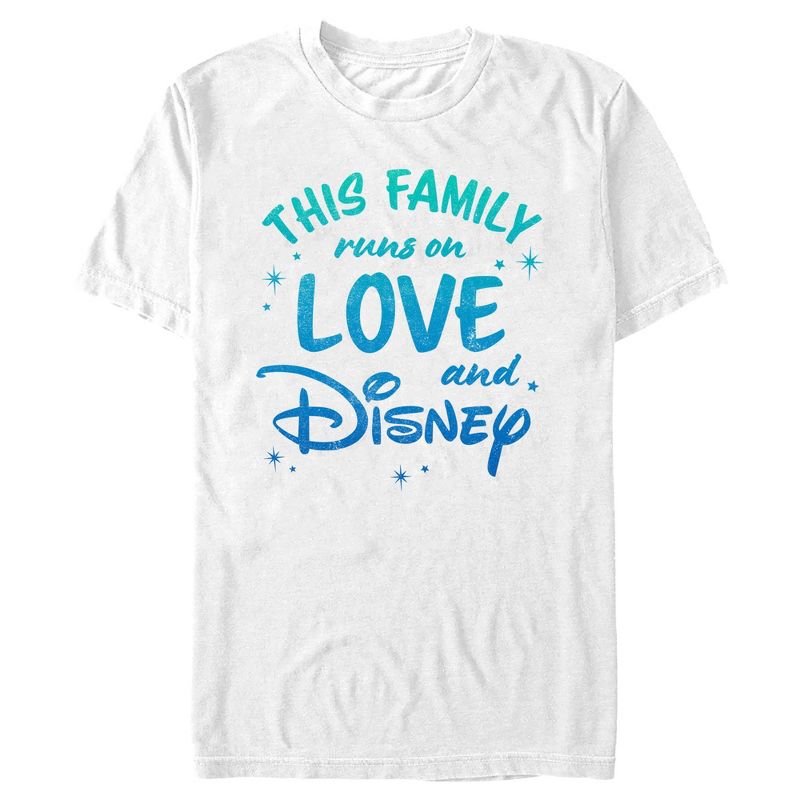 Men's Disney Family Runs on Love and Disney T-Shirt, 1 of 6