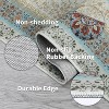 Vintage Oriental Washable Rug - Retro Floral Carpet with Non-Slip Backing, Soft Non-Shedding Low Pile Floor Cover for Living Room Nursery - 4 of 4