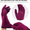 Zuppad 3 Pairs Winter Gloves for Women Men Touch Screen Elastic Knit Thermal Anti slip Gloves for Cold Weather - 2 of 4