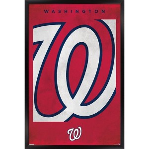 Trends International MLB Washington Nationals - Logo 25 Framed Wall Poster Prints - 1 of 4