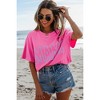 Amaryllis Women’s Oversized Graphic Tee Bold Block MAMA Lettering Crew Neck Short Sleeve Relaxed Fit T-Shirt - 3 of 4