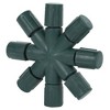 Vickerman Single Mold LED Set Green Coaxial 8-Way Splitter 2/Bag, CSA/us Listed. - 2 of 4