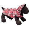 The Worthy Dog Water-Resistant Plaid London Raincoat - 3 of 4
