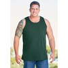 KingSize Men's Big & Tall Shrink-Less Lightweight Pocket Tank - 9XL, Black - 3 of 4