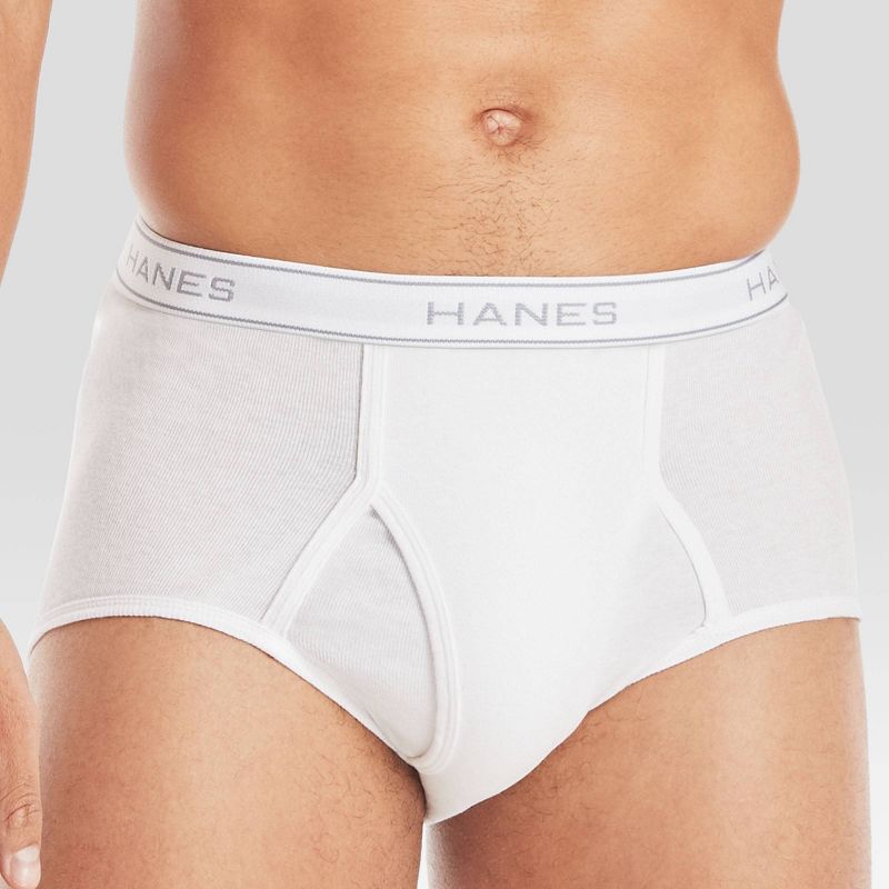 Hanes Men's 9pk Briefs - White, 3 of 6