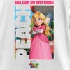 Girl's The Super Mario Bros. Movie Peach She Can Do Anything Poster T-Shirt - 2 of 4