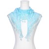 INSPIRE CHIC Lace Rose Floral Tassel Mesh Triangle Head Covering Mantilla Scarves 1Pc - 2 of 4