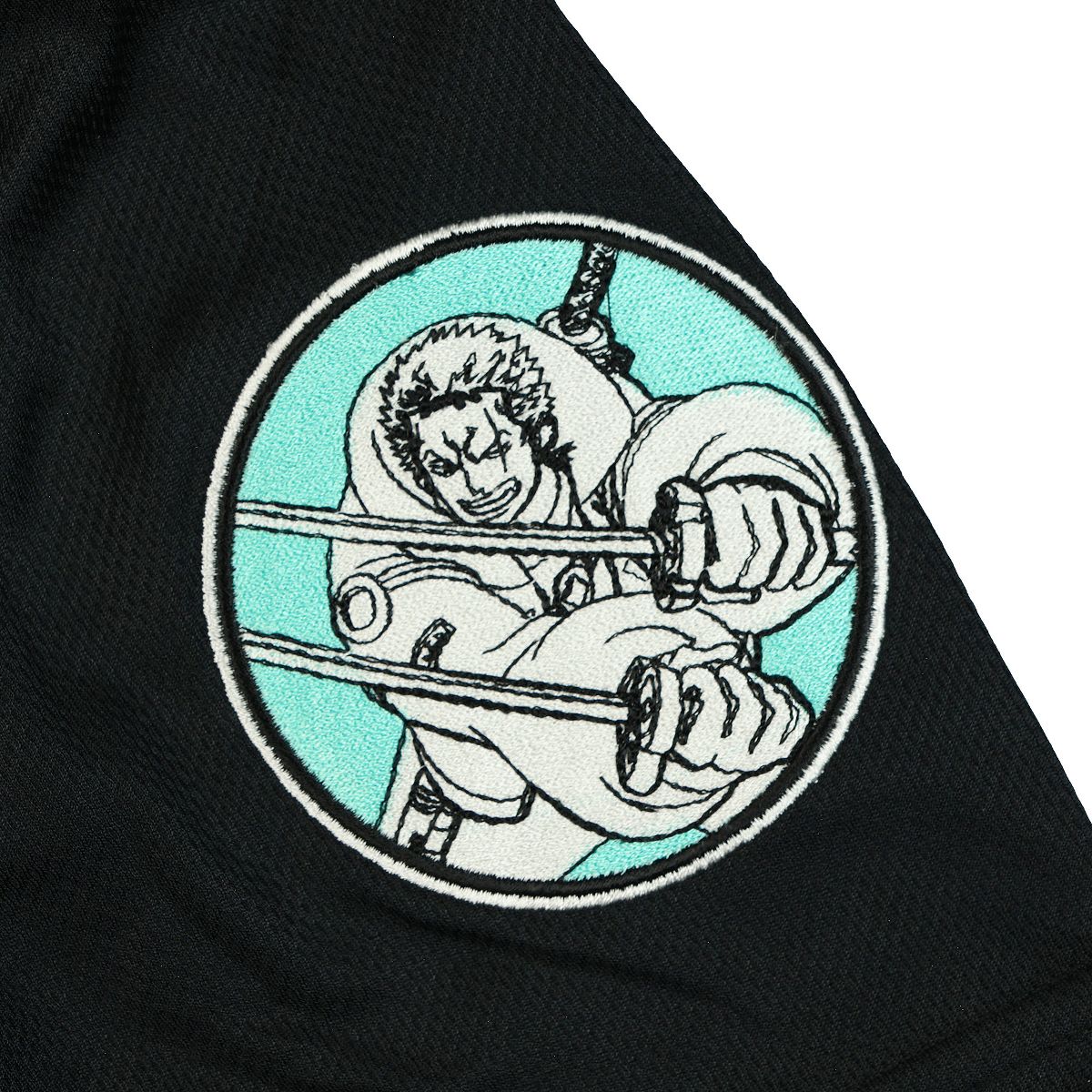 Seven Times Six One Piece Baseball Jersey Men's Zoro Short Sleeve Button Up Shirt Black - thumbnail 6