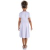 24seven Comfort Apparel Girls Flowy Short Sleeve Girls Dress - 3 of 4
