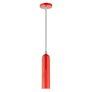Livex Lighting Ardmore 1 - Light Pendant in  Shiny Red - 1 of 1