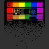 Adult Design By Humans Pride Rainbow Flag Music Note Cassette By Avocato Tank Top - 2 of 3