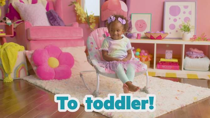 Bright Starts Minnie Mouse Forever Besties Infant to Toddler Rocker, 2 of 17, play video