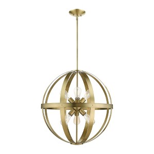 Livex Lighting Stoneridge 6 - Light Pendant in  Antique Brass - 1 of 1