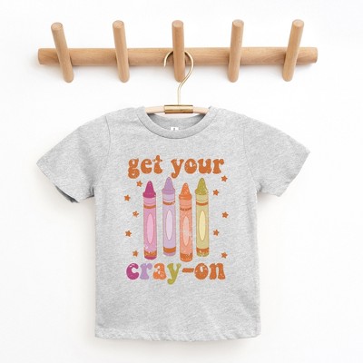 The Juniper Shop Get Your Cray-On Toddler Short Sleeve Tee