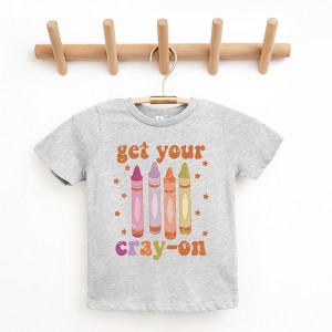 The Juniper Shop Get Your Cray-On Toddler Short Sleeve Tee - 1 of 2