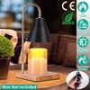 iMountek"Electric Wax Melt Warmer Lamp – Dimmable Metal Iron Decorative Fragrance Melter with 2 GU10 Bulbs"Black - 2 of 4