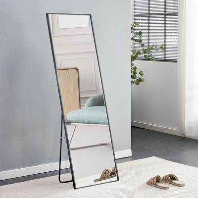NicBex Full Length Floor Mirror, Full Body Wall Mounted Mirrors with Stable Metal Frame for Bedroom Living Room Entryway