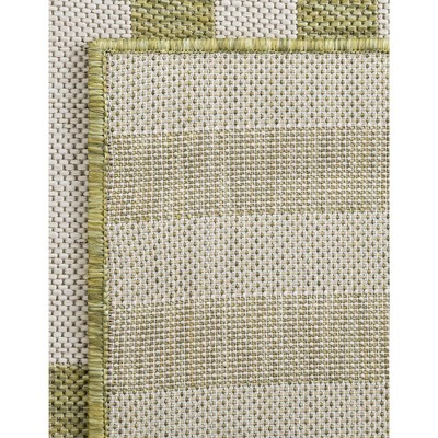 Greenfield Stripe Easy-Care Synthetic Outdoor Rug 8' x 11'4"