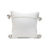 18x18 Inches Hand Woven Black Cotton with Polyester Fill Pillow - Foreside Home & Garden - 3 of 4