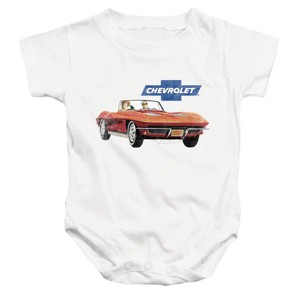 Baby Chevy Corvette Vintage Ad Infant Bodysuit - 1 of 3