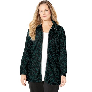 Catherines Cozy Velour Jacket - 1 of 4