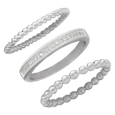 ladies silver rings