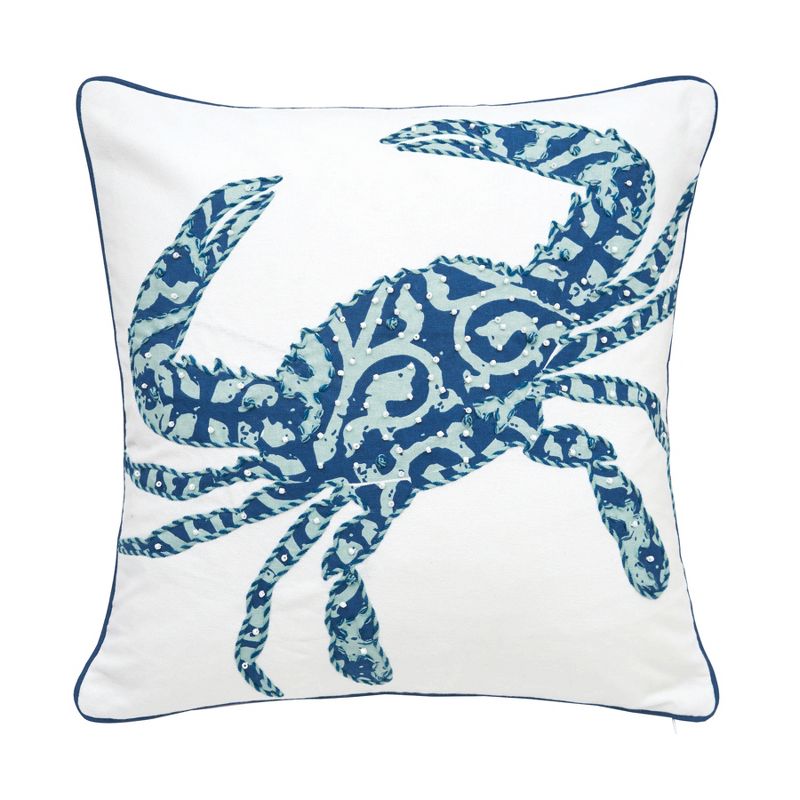 C&F Home Crab Pillow, 1 of 3