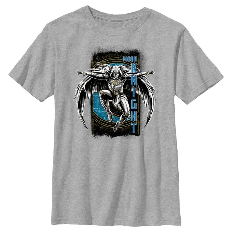 Boy's Marvel: Moon Knight Jumping Into Action From Above T-Shirt, 1 of 6
