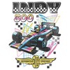 Girls Indy 500 Colorful Racing Car Logo T Shirt - 2 of 4