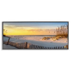 Stupell Industries Panoramic Coastal Beach Sunrise Framed Giclee Art - 1 of 4