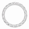 Black Bow Jewelry 3.5mm Sterling Silver Stackable 1/2 Ctw HI/I3 Diamond Band - 2 of 4