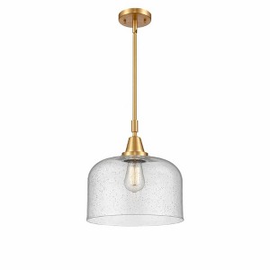 Bell - 1 Light Stem Hung Mini Pendant In Industrial Style-14.13 Inches Tall and 12 Inches Wide - 1 of 1