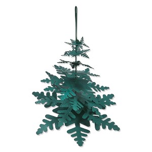 tagltd PAPER SNOWFLAKE TREE DECOR SM GREEN - 1 of 2