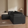 VASIP 110" L-Shaped Convertible Sectional Sofa with Ottoman, 3-Seater Cloud Modular Couch for Living Room,Gray - 4 of 4