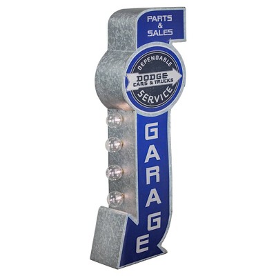 Vintage Dodge Cars and Trucks LED Marquee Sign Blue/Silver - Crystal Art Gallery