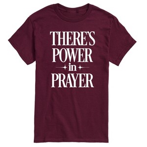 Men's - Instant Message - There's Power In Prayer Short Sleeve Graphic T-Shirt - 1 of 4